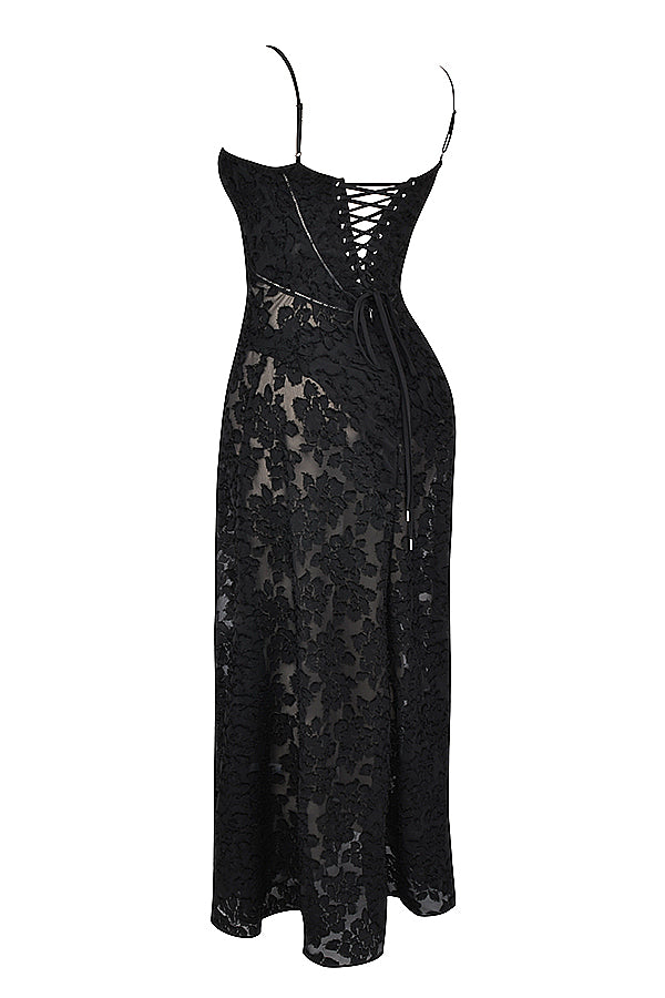 Valantomode | Elegant Embroidered Maxi Dress by Dean
