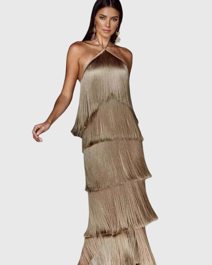 Valantomode | Trendy Tassel Dress for Effortless Summer Style