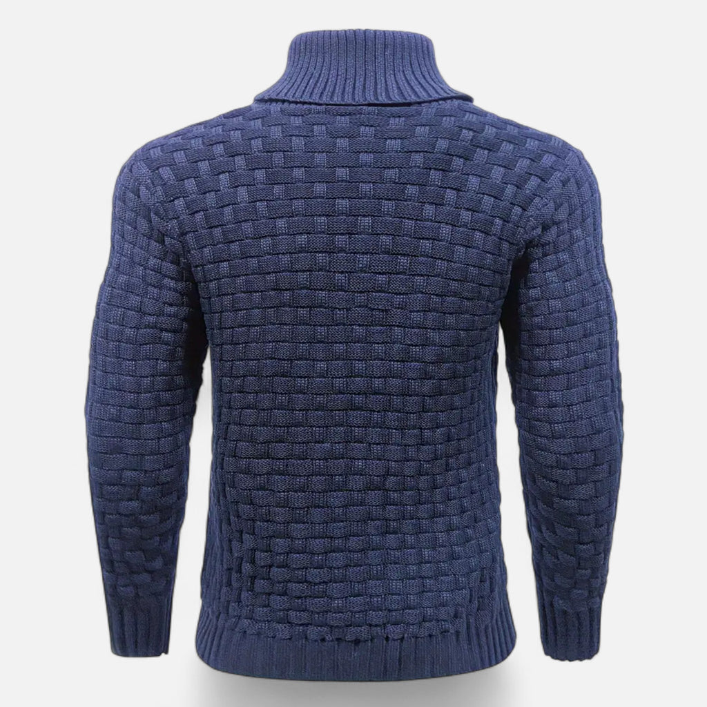ValantoMode | Men’s Waffle Knit High-Stretch Sweater
