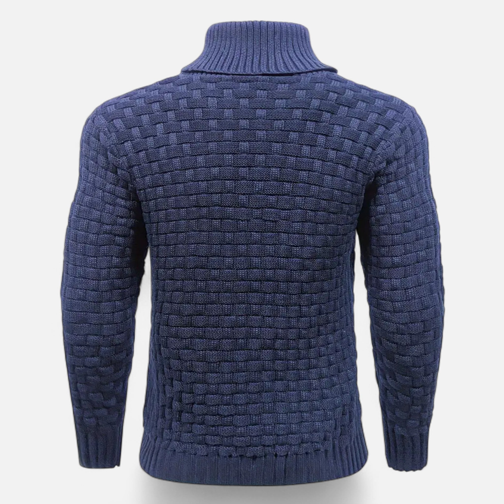 ValantoMode | Men’s Waffle Knit High-Stretch Sweater