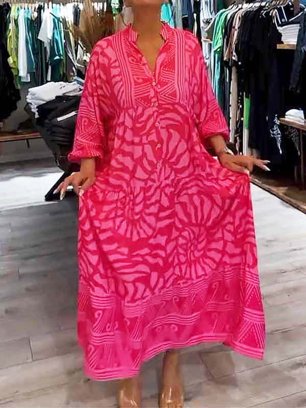 Valantomode | Dress with Eye-Catching Print Design