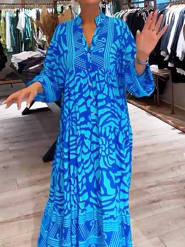 Valantomode | Dress with Eye-Catching Print Design
