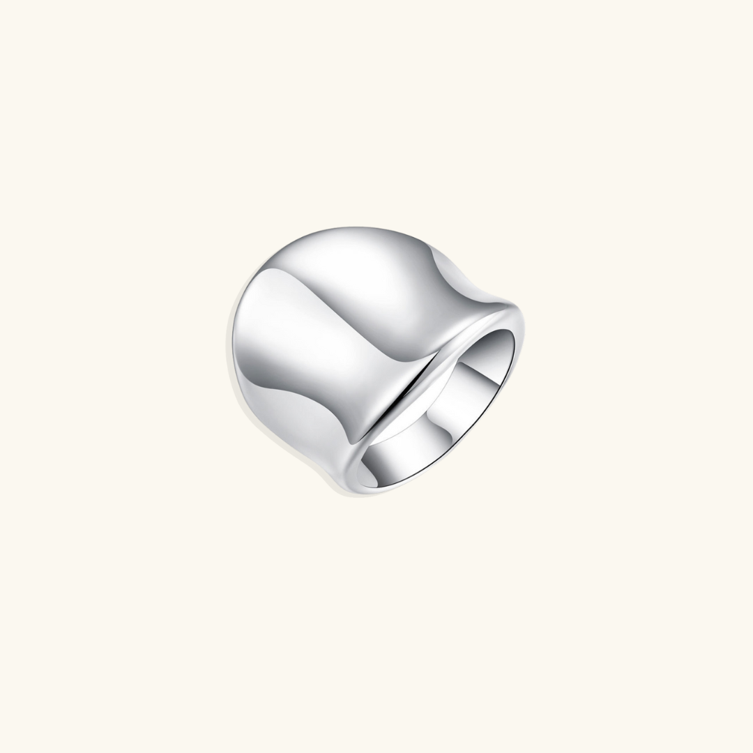 Valantomode | Plated Wide-Band Athena Ring with Volumetric Monolithic Architecture
