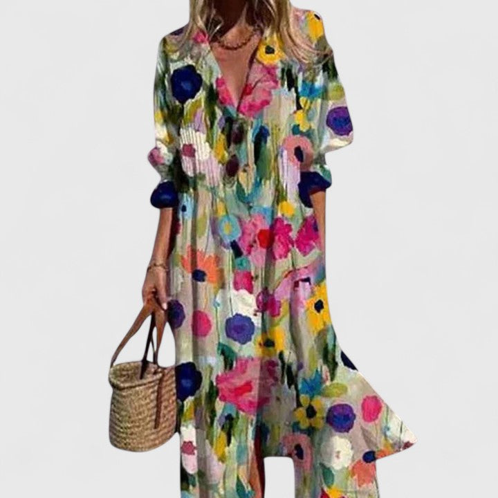 Valantomode | Chic Bohemian Dress for Effortless Summer Style