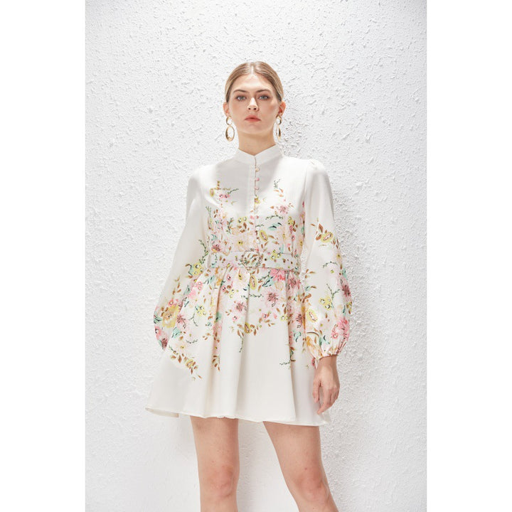 Valantomode | Chic Printed Mini Dress for Effortless Style