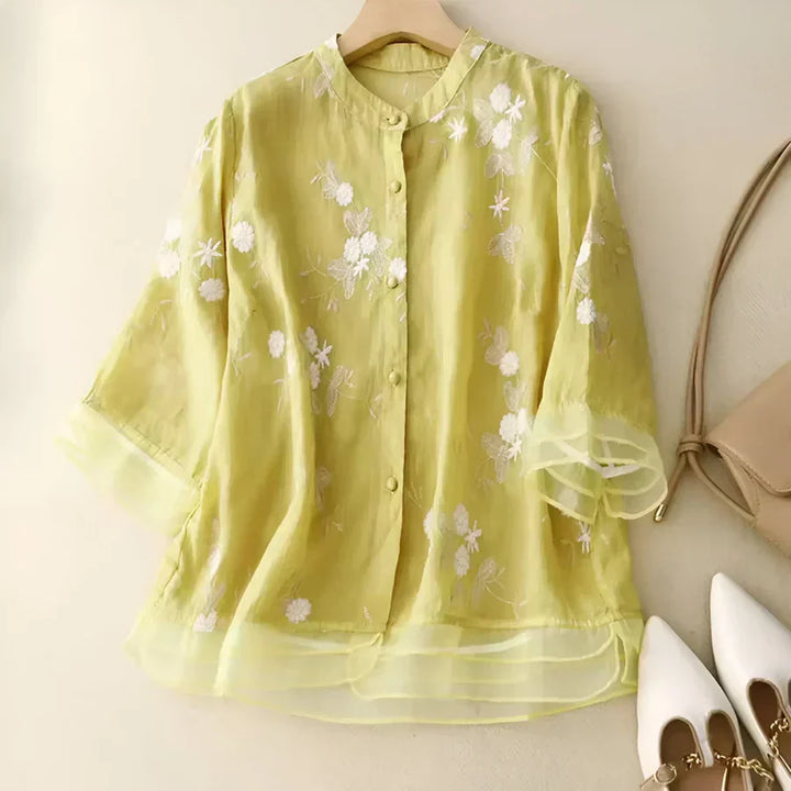 Valantomode | Blouse with Lightweight Cotton Fabric