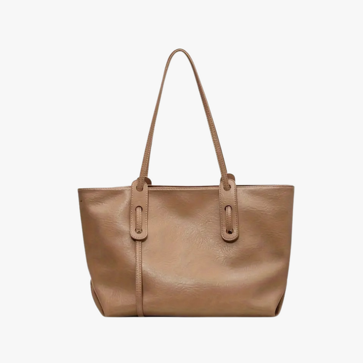 Valantomode | Grand Horizon XL Business Tote – Premium Vegan Leather Oversized Shoulder Bag