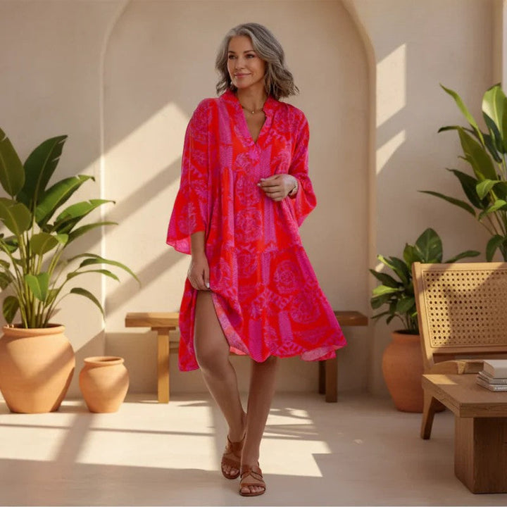 Valantomode | Dress with Elegant Boho Chic Design