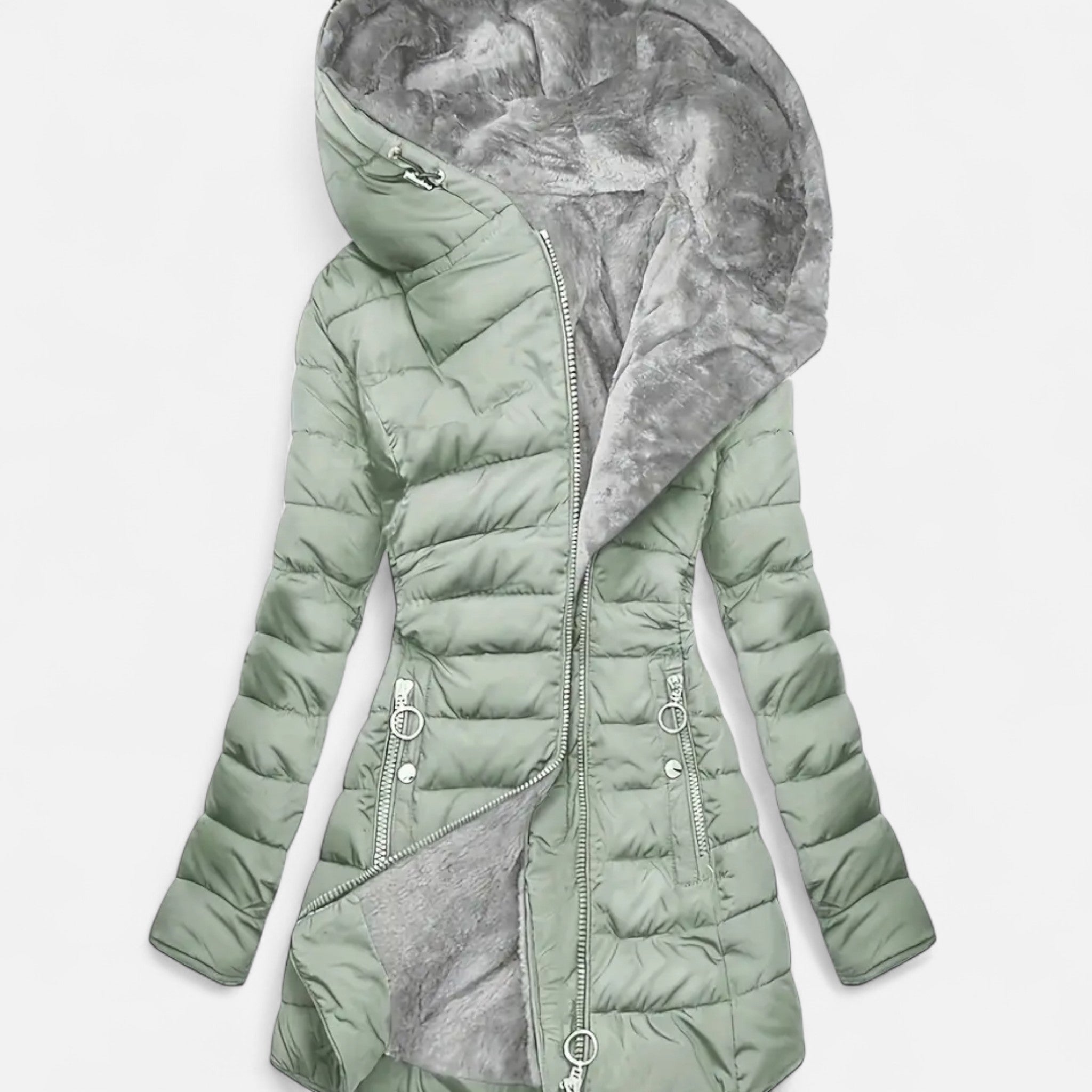 ValantoMode | Women’s Winter Fleece Mid-Length Coat