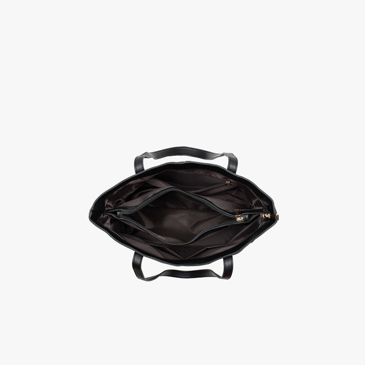 Valantomode | Amara Linear Executive – Premium Vegan Leather Structured Business Work Tote