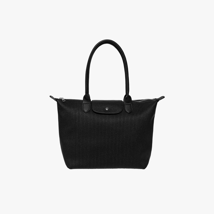 Valantomode | The Pleated Garrison – Women's Premium Architectural Top-Handle Tote