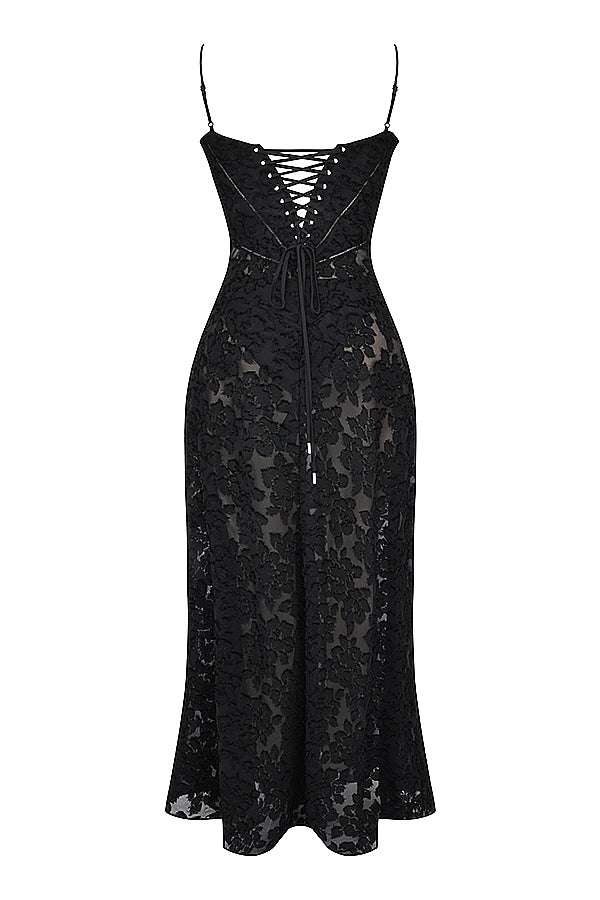 Valantomode | Elegant Embroidered Maxi Dress by Dean
