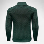 ValantoMode | Men’s Waffle Knit High-Stretch Sweater