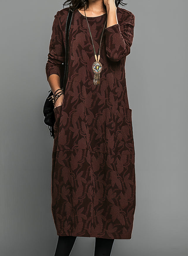 Valantomode | Cozy Winter Dress with an Elegant Silhouette for Women