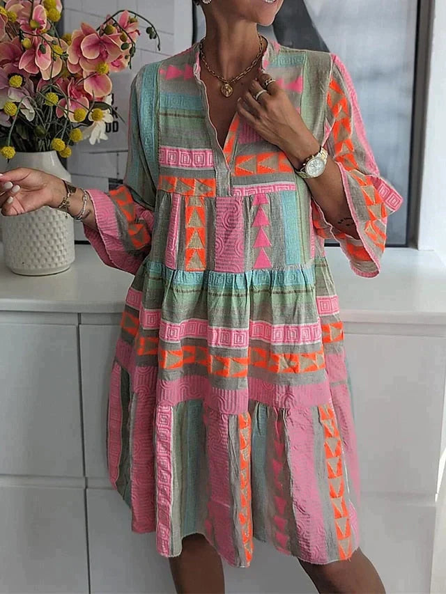 Valantomode | Chic Bohemian Dress for Effortless Summer Style