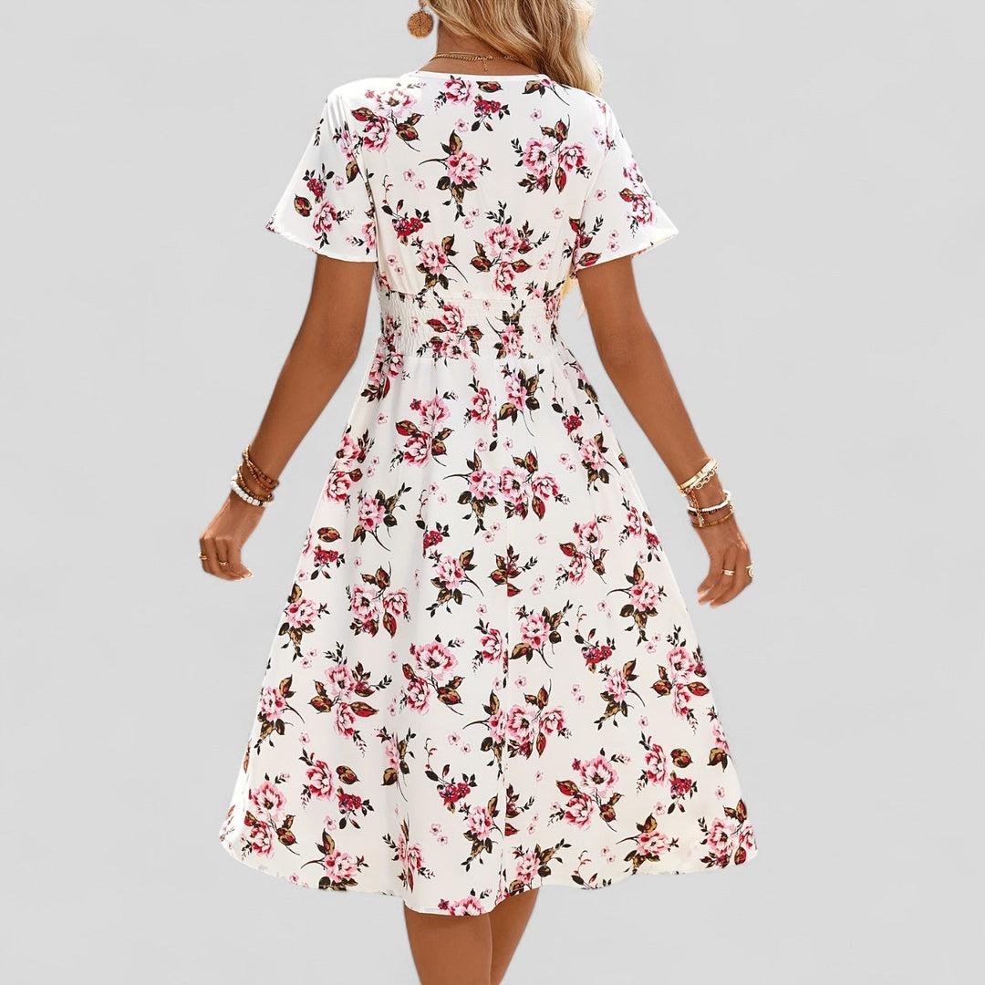 Valantomode | Chic Summer Midi Dress for Easy Everyday Wear