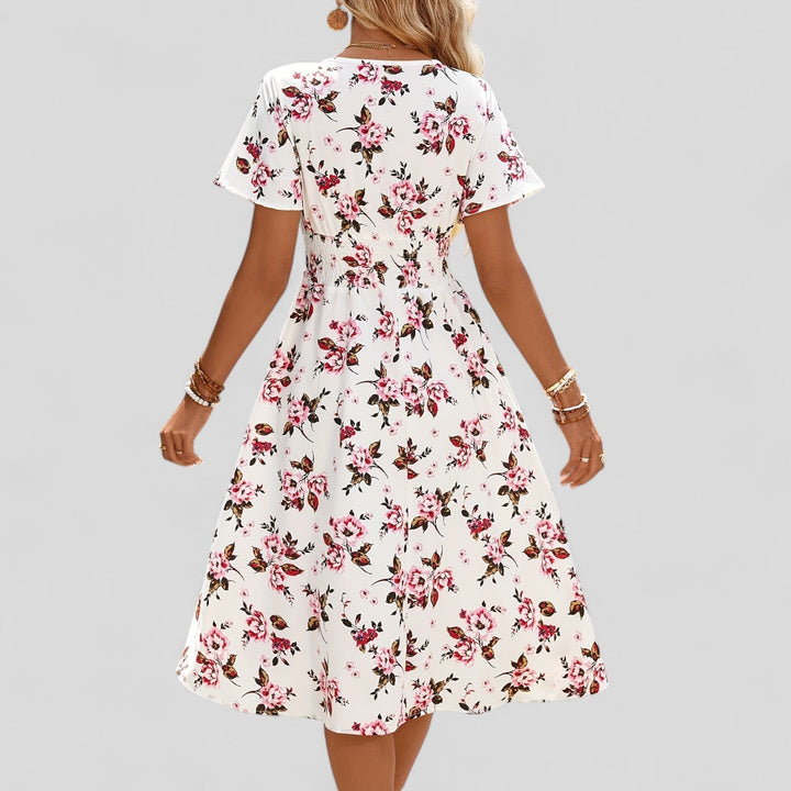 Valantomode | Chic Summer Midi Dress for Easy Everyday Wear