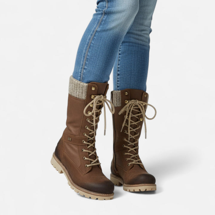 Valantomode | Women’s Waterproof Winter Boots - Non-Slip Thermal Snow Boots