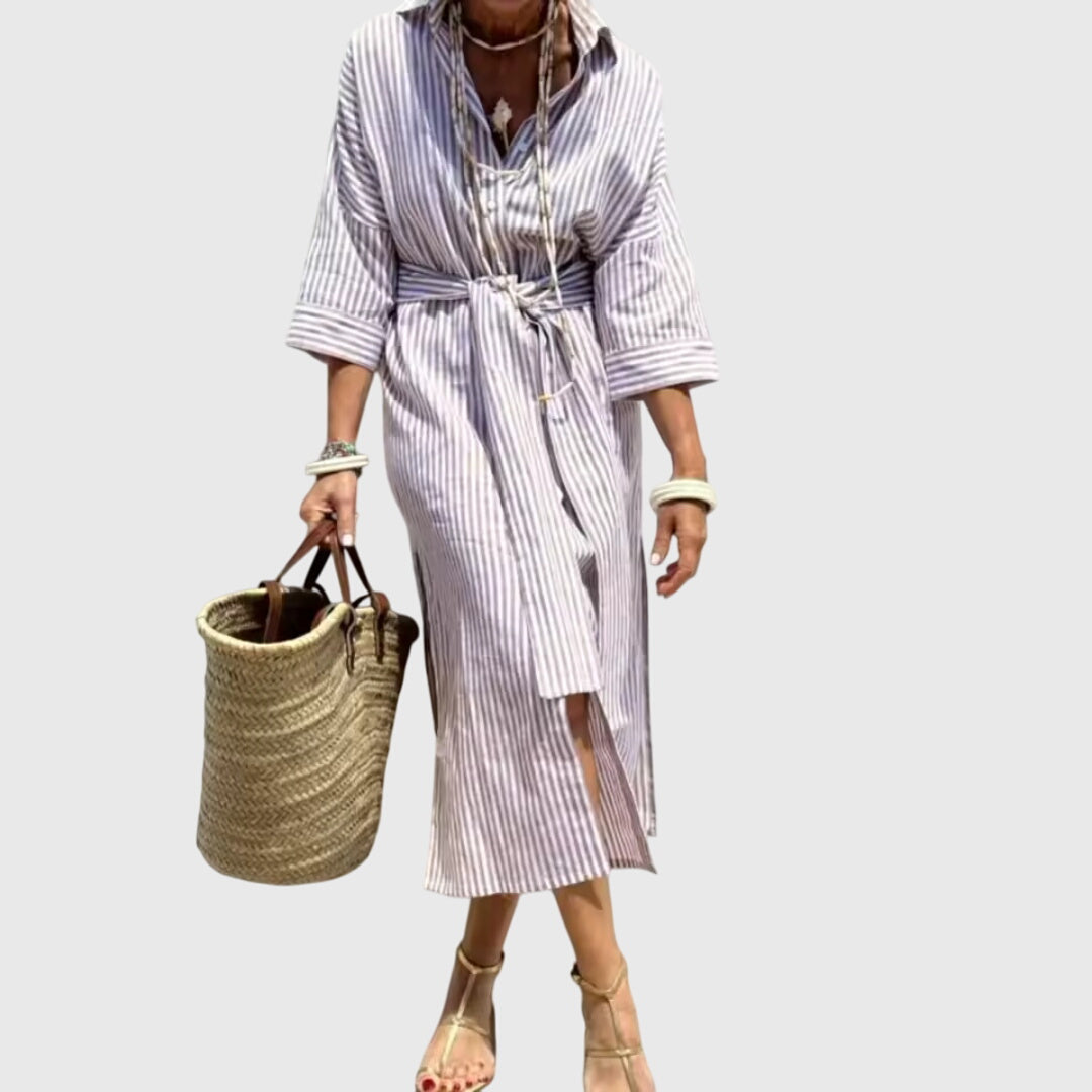 Valantomode | Timeless Striped Dress for Effortless Everyday Style