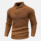 ValantoMode | Men’s Waffle Knit High-Stretch Sweater