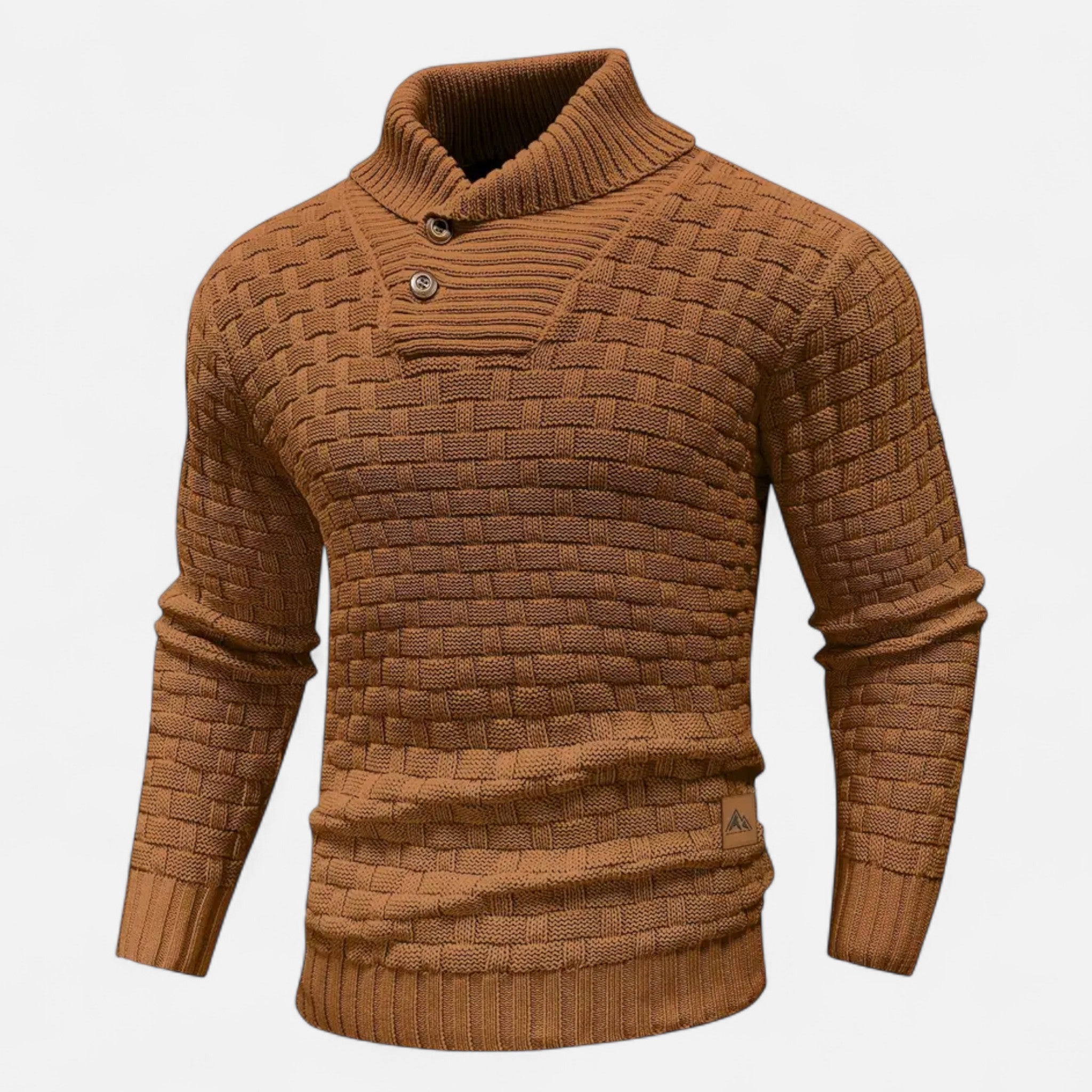 ValantoMode | Men’s Waffle Knit High-Stretch Sweater