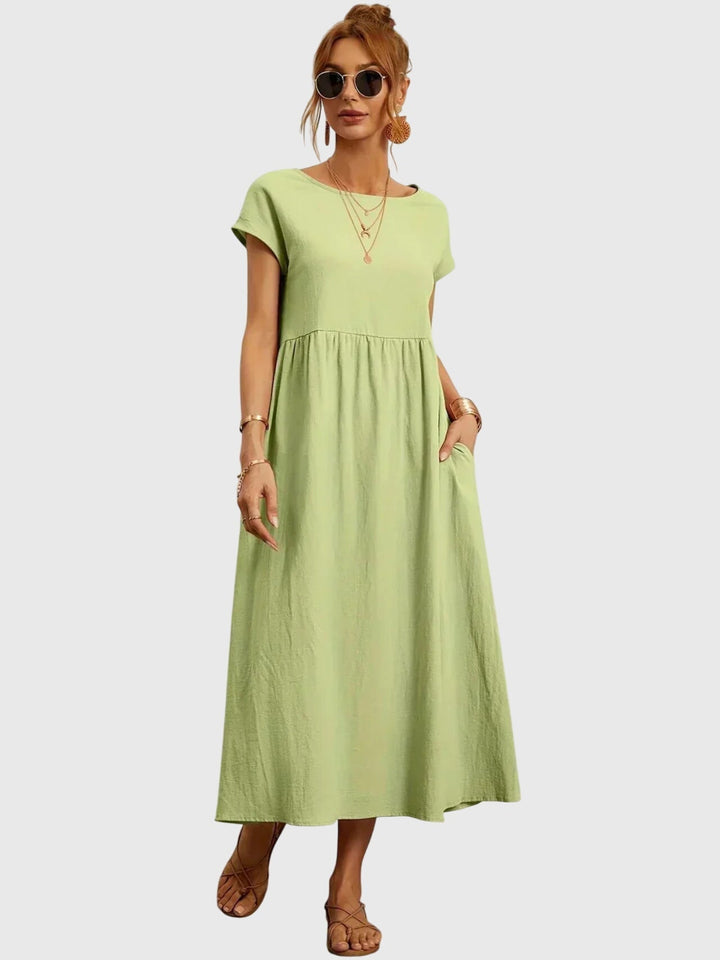 Valantomode | Stylish Casual Dress with Convenient Pockets for Everyday Wear