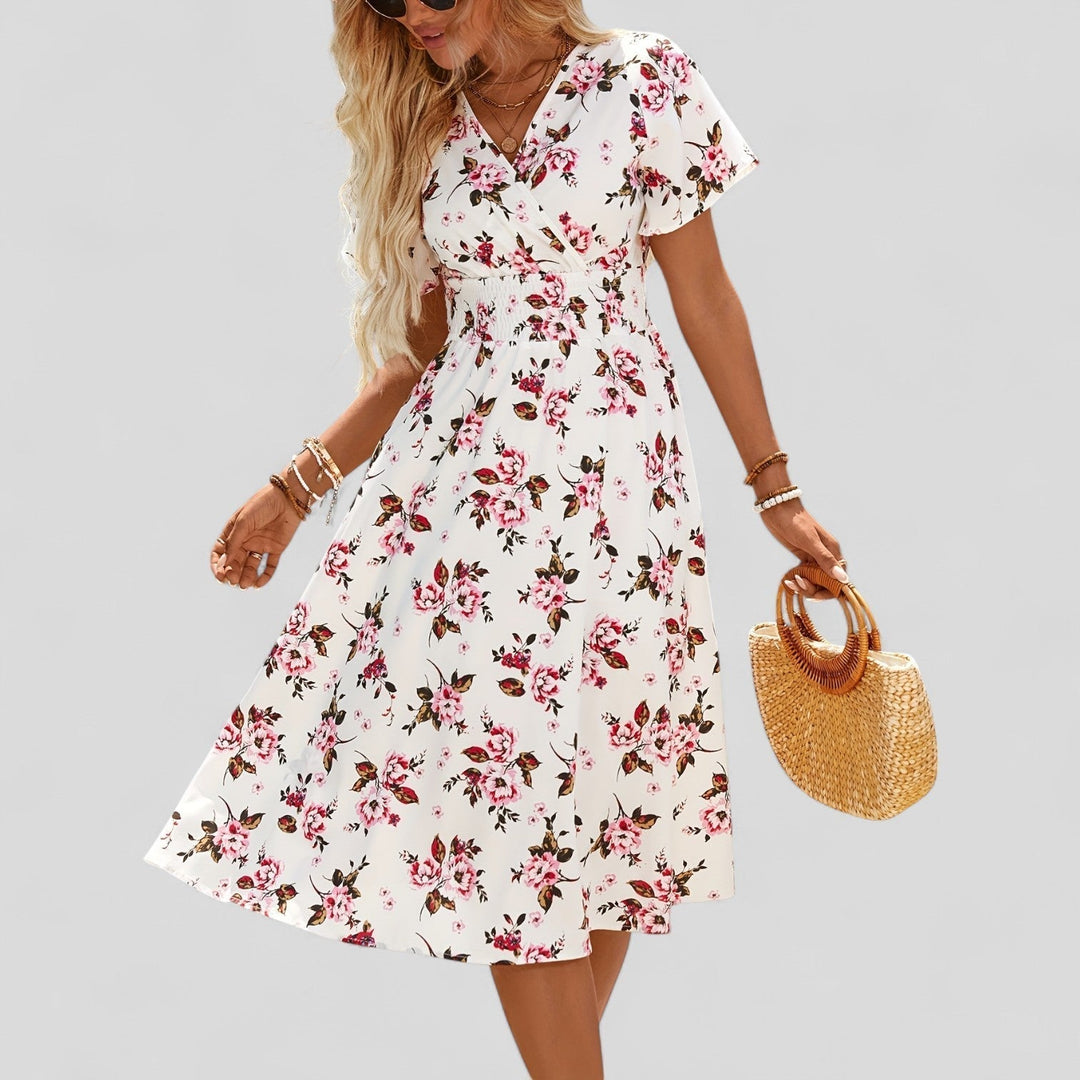 Valantomode | Chic Summer Midi Dress for Easy Everyday Wear