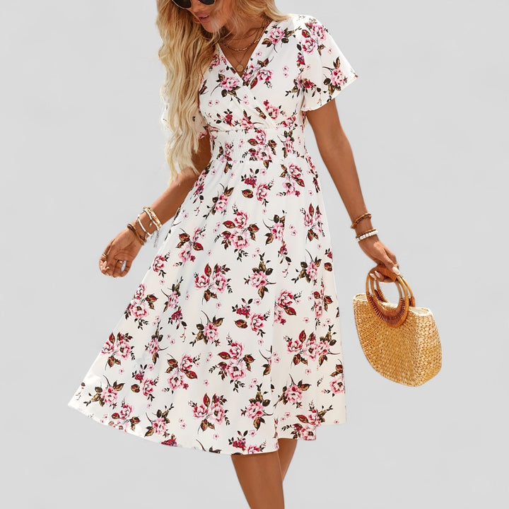 Valantomode | Chic Summer Midi Dress for Easy Everyday Wear