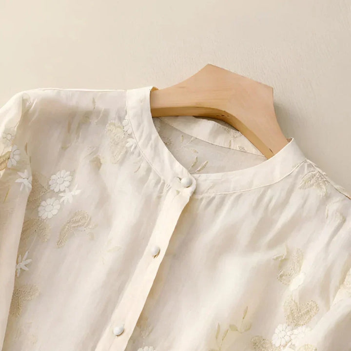 Valantomode | Blouse with Lightweight Cotton Fabric