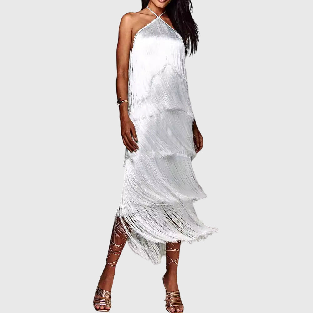 Valantomode | Trendy Tassel Dress for Effortless Summer Style