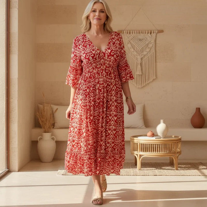 Valantomode | Dress with Boho Print