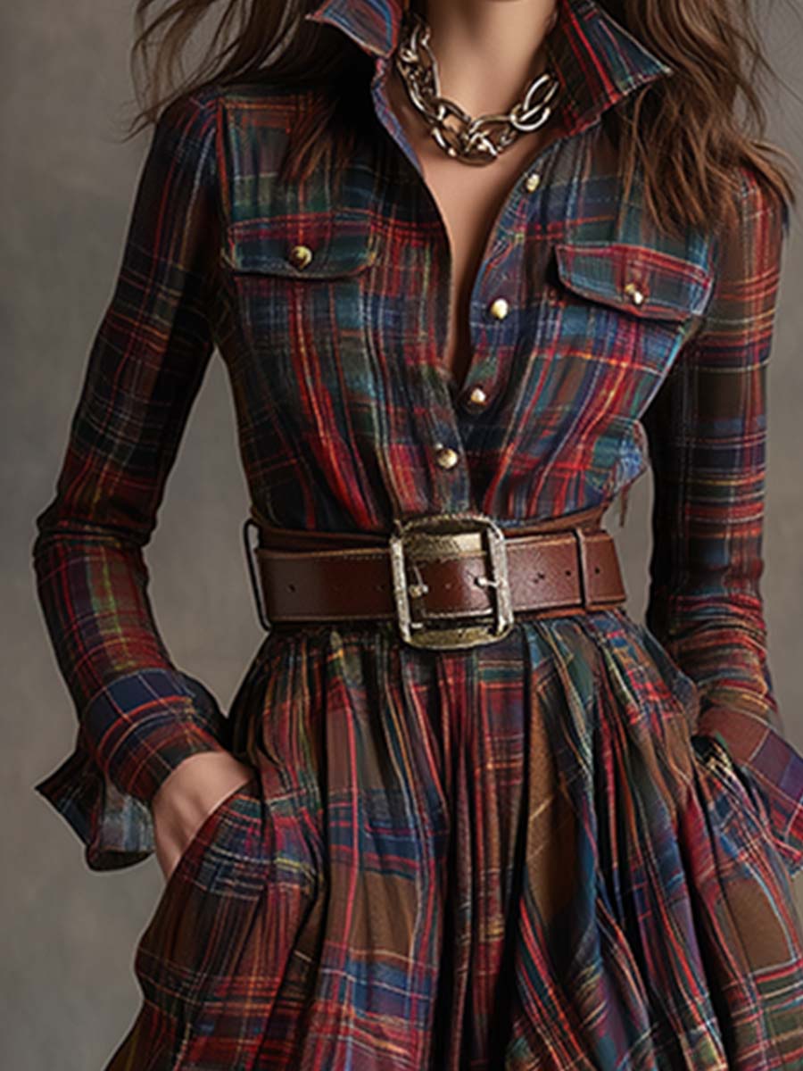 Valantomode | Chic Belted Dress for Effortless Everyday Style