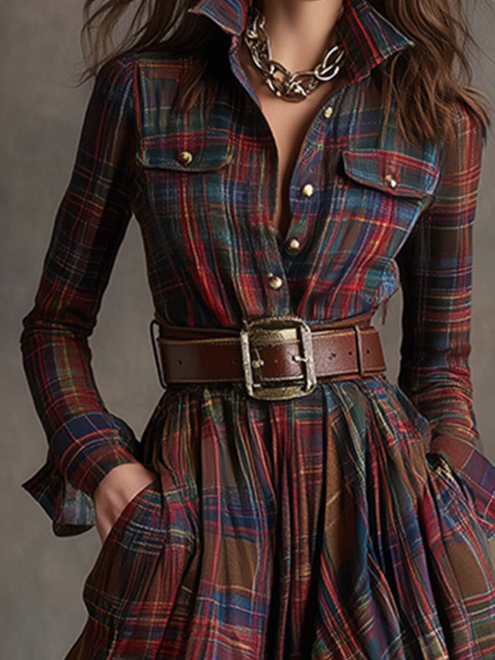 Valantomode | Chic Belted Dress for Effortless Day to Night Style
