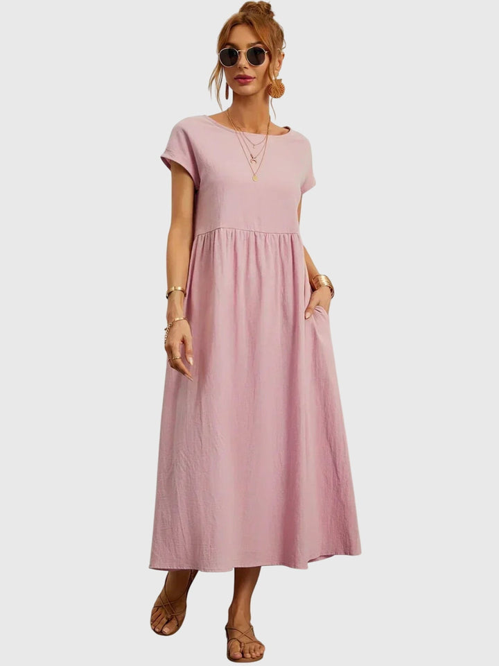 Valantomode | Stylish Casual Dress with Convenient Pockets for Everyday Wear