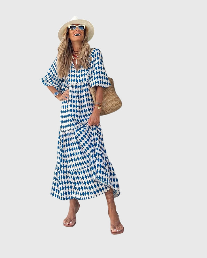 Valantomode | Stylish Bohemian Maxi Dress for Effortless Summer Elegance