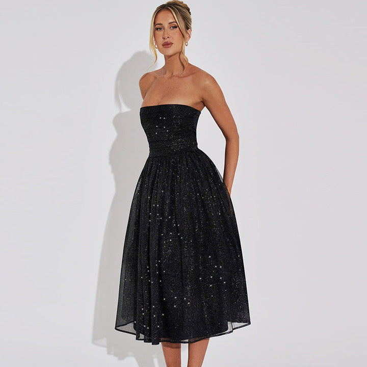 Valantomode | Sparkling Glitter Dress for Stunning Style