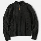 ValantoMode | Men’s Zip-Up Soft-Knit Pullover