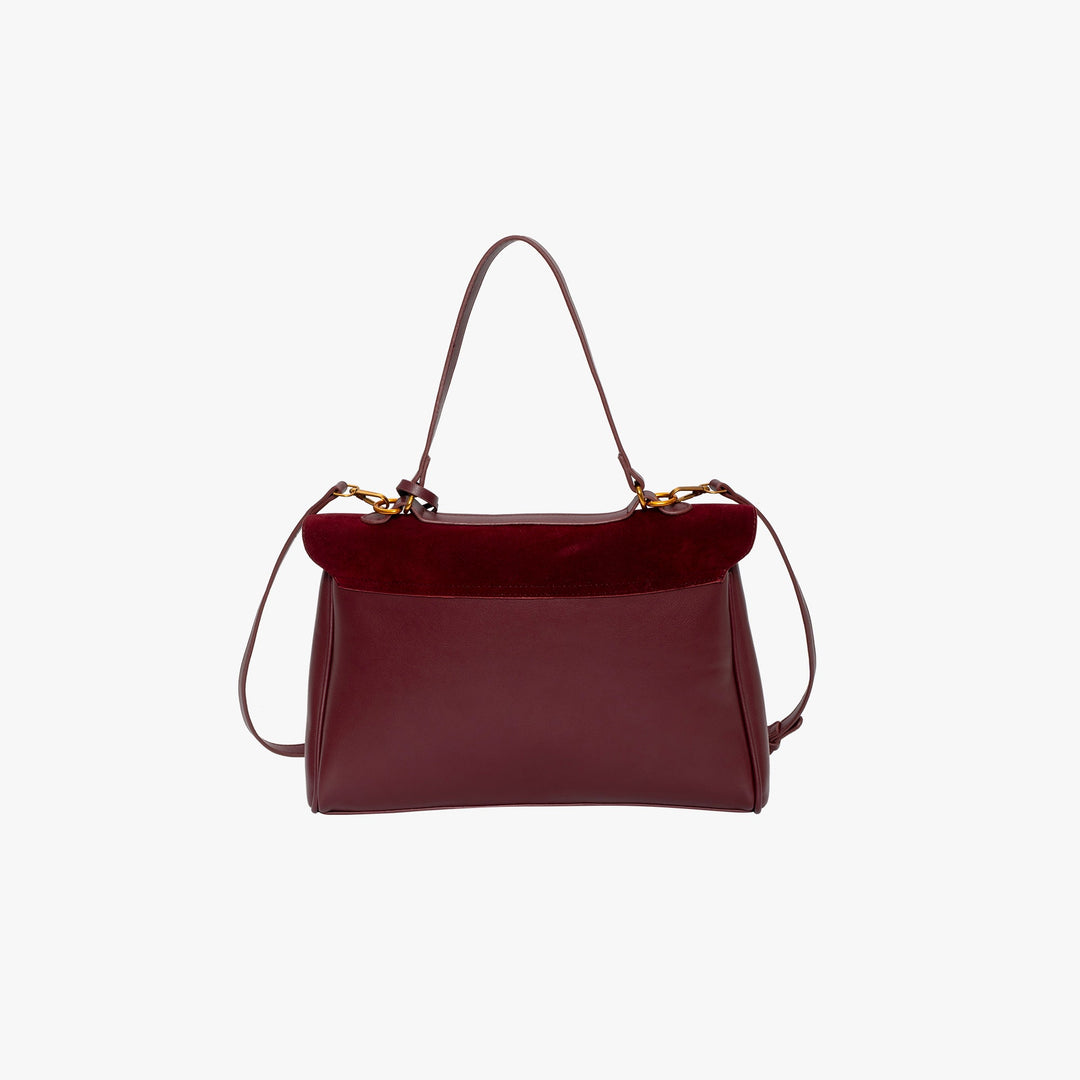 Valantomode | Velvet Vanguard Tote – Premium Faux Suede Business Bag with Turn-Lock & Vegan Leather Handles