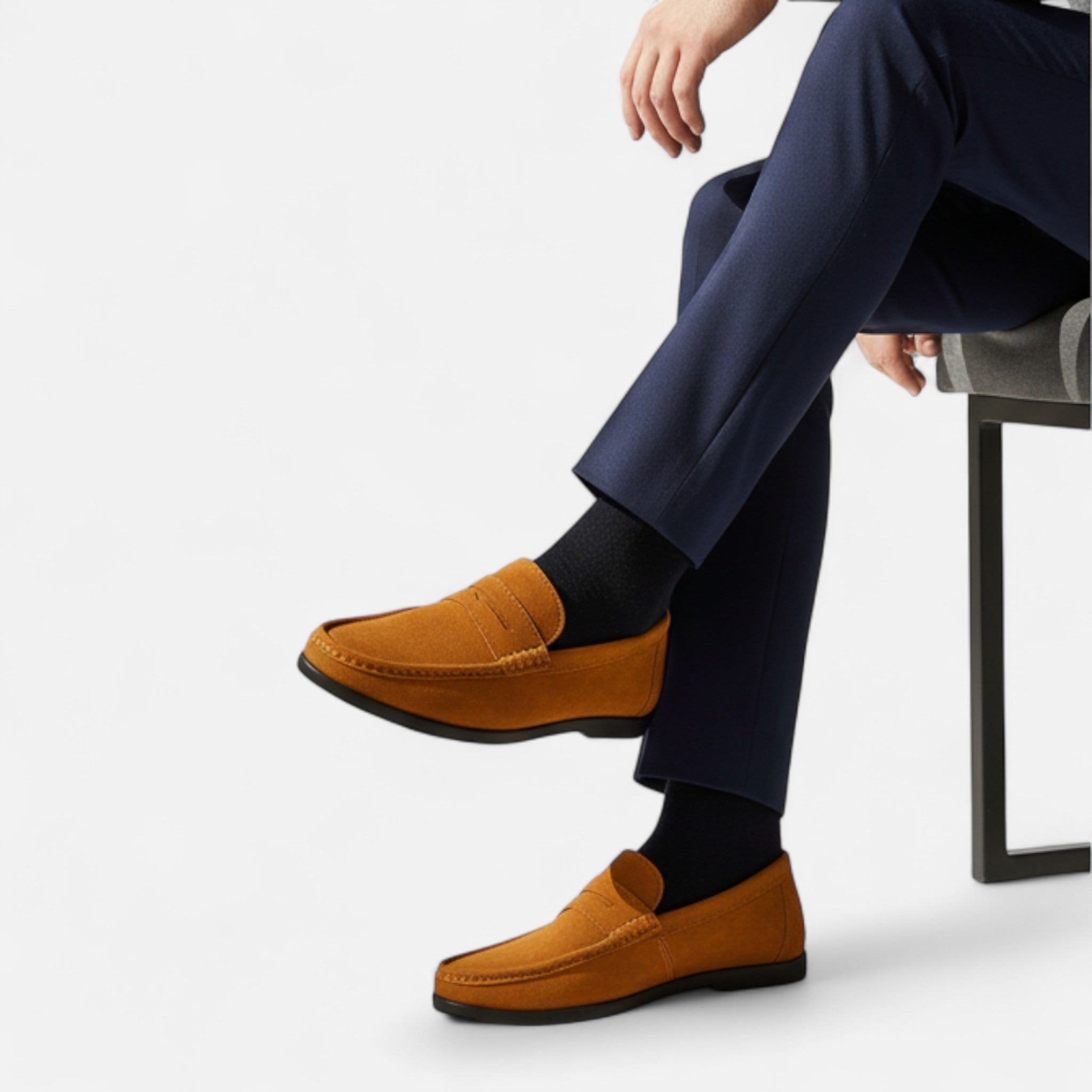 ValantoMode | Men’s Suede Slip-On Loafers