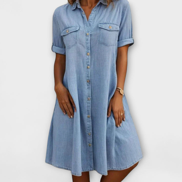 Valantomode | Chic Long Sleeve Dress for Stylish Everyday Wear
