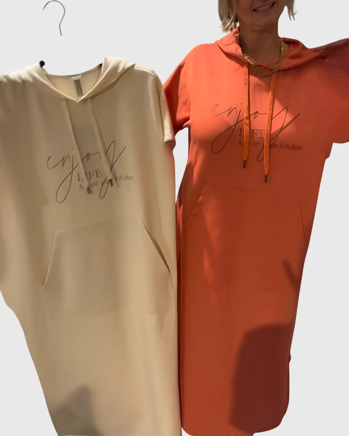 Valantomode | Comfy Hoodie Dress for Relaxed Casual Days Out