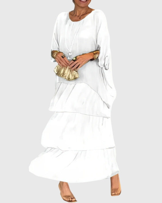 Valantomode | Graceful Long Dress for Effortless Chic Style