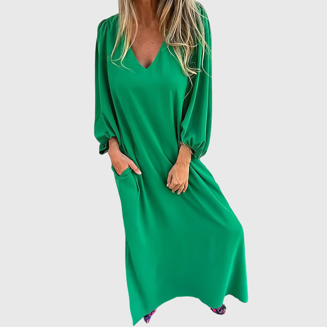 Valantomode | Chic Bohemian Dress with Pockets for Everyday Wear