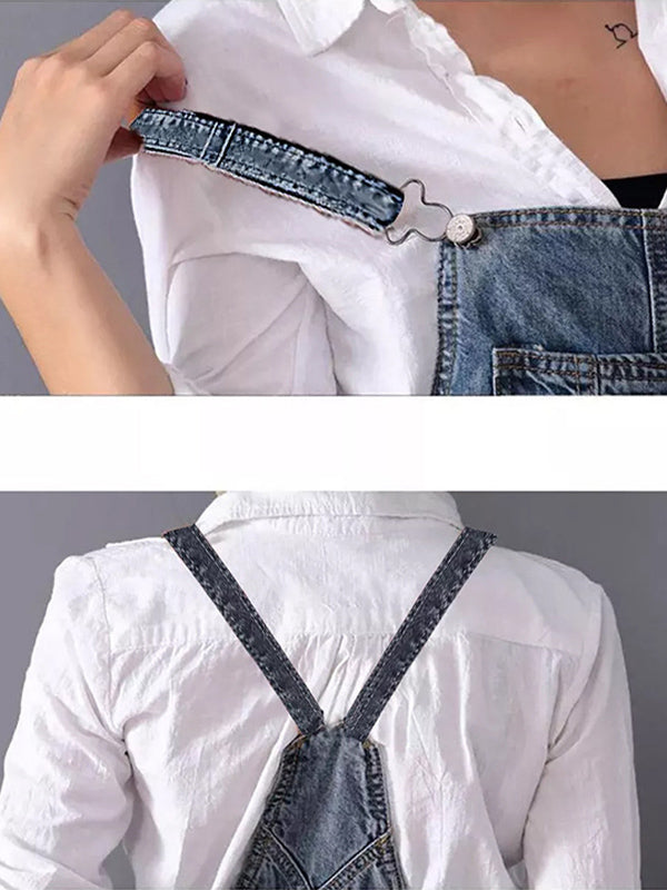 Valantomode | Trendy Denim Dress with Slit for Casual Outings