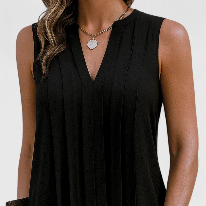 Valantomode | Flattering V-Neck Dress for Effortless Elegance