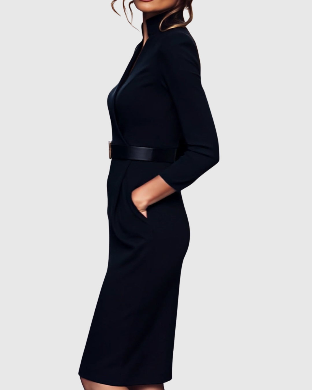 Valantomode | Chic Midi Dress for Effortless Day to Night Style
