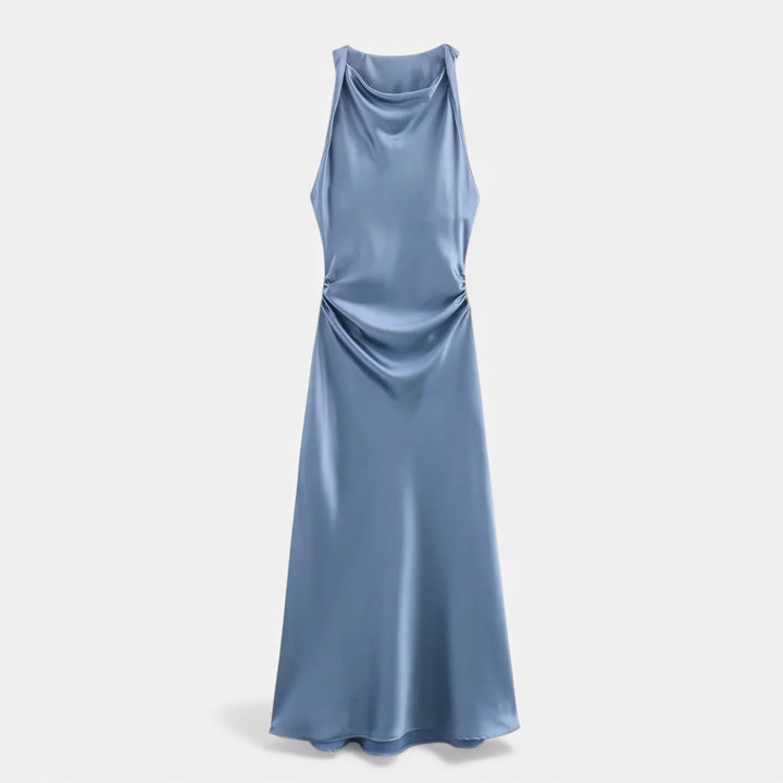 Valantomode | Women’s Satin Midi Slip Dress