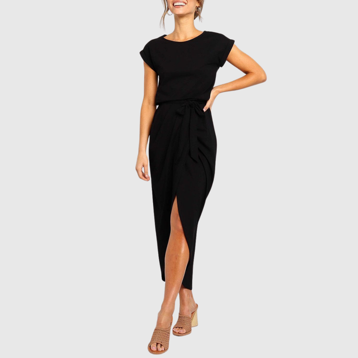 Valantomode | Stylish Casual Midi Dress Perfect for Everyday Wear