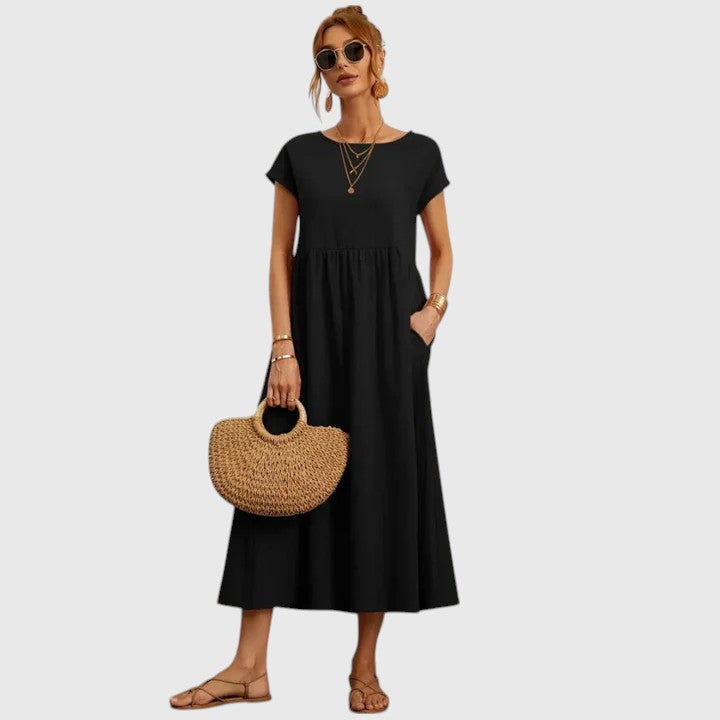 Valantomode | Chic Midi Dress for Effortless Everyday Style