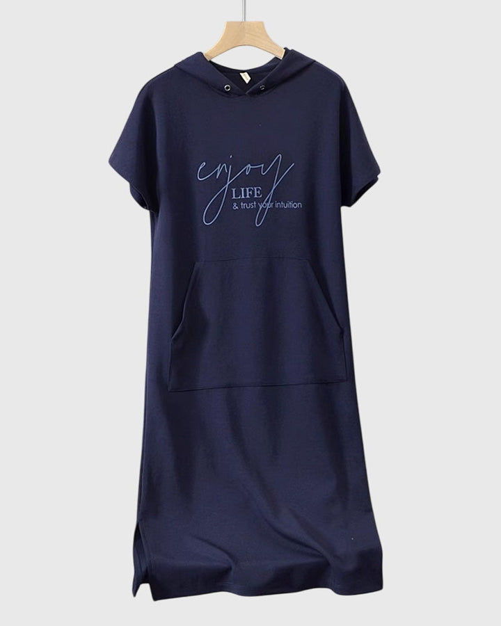Valantomode | Comfy Hoodie Dress for Relaxed Casual Days Out